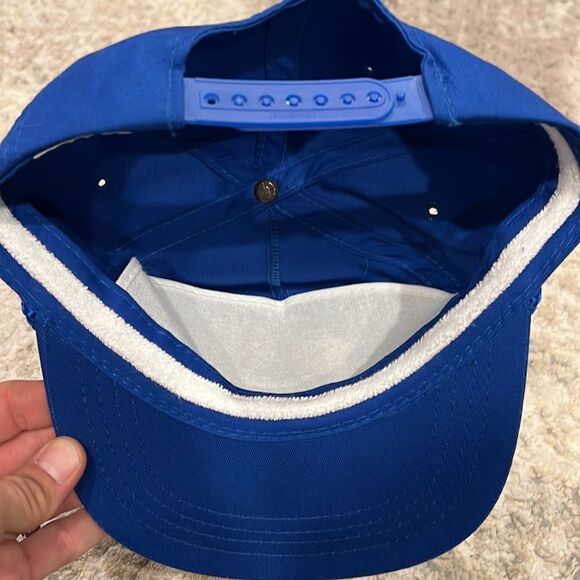 VTG made in Korea Rope around rim with embroidered horse. Adjustable Hat NWOT - Picture 3 of 4